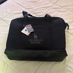 LA Dodgers Black Duffel Bag